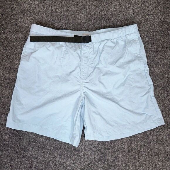 Columbia Shorts Mens XL (40x7) Blue Nylon Belted Mesh Lined Hiking High‎ Rise - Picture 1 of 11